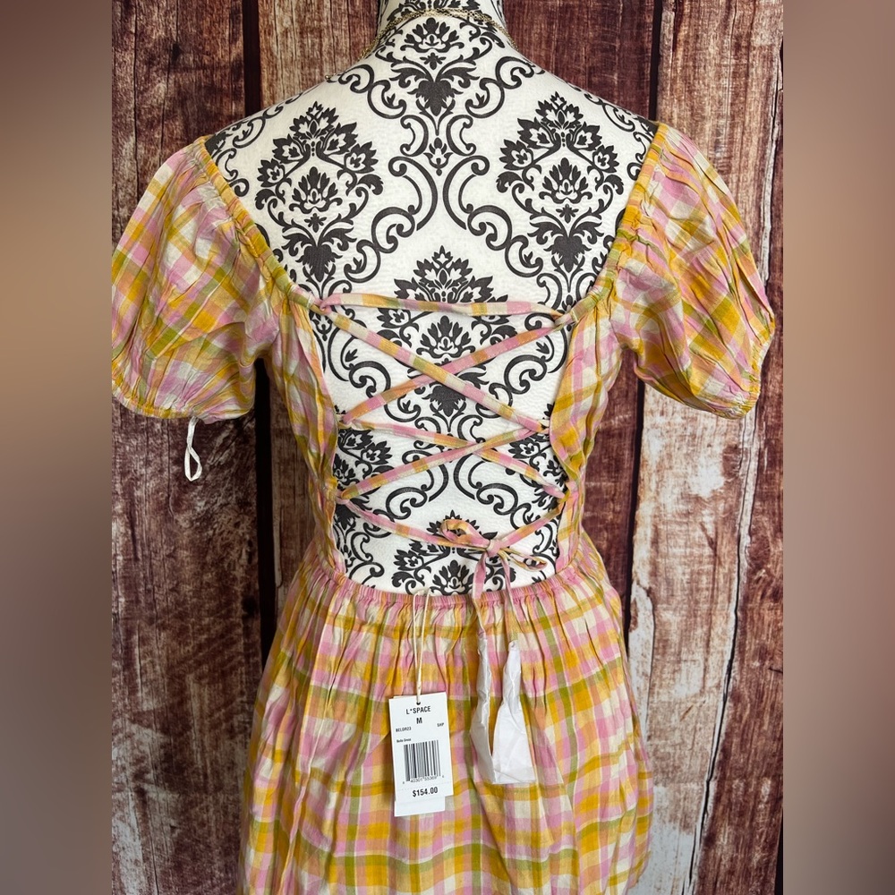 L*Space | NWT Belle Cover-Up Plaid Dress - Picture 6 of 10